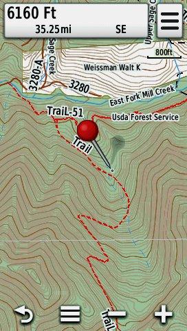 Screenshot of HUNT Montana for Garmin by onXmaps displayed on a Garmin Montana 600 GPS unit Screenshot of HUNT Montana for Garmin by onXmaps displayed on a Garmin Montana 600 GPS unit