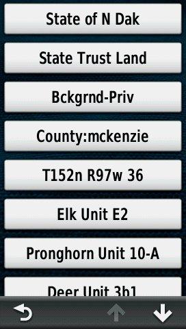 HUNT North Dakota by onXmaps displayed on a Garmin Montana 600 GPS Unit HUNT North Dakota by onXmaps displayed on a Garmin Montana 600 GPS Unit