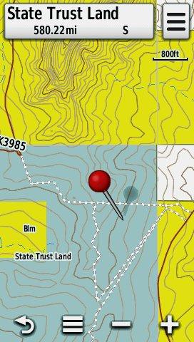 Screenshot of HUNT Utah for Garmin by onXmaps displayed on a Garmin Montana 600 GPS Unit Screenshot of HUNT Utah for Garmin by onXmaps displayed on a Garmin Montana 600 GPS Unit