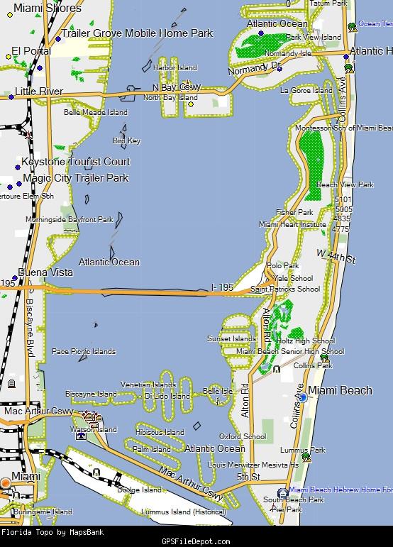 Florida Topo by MapsBank