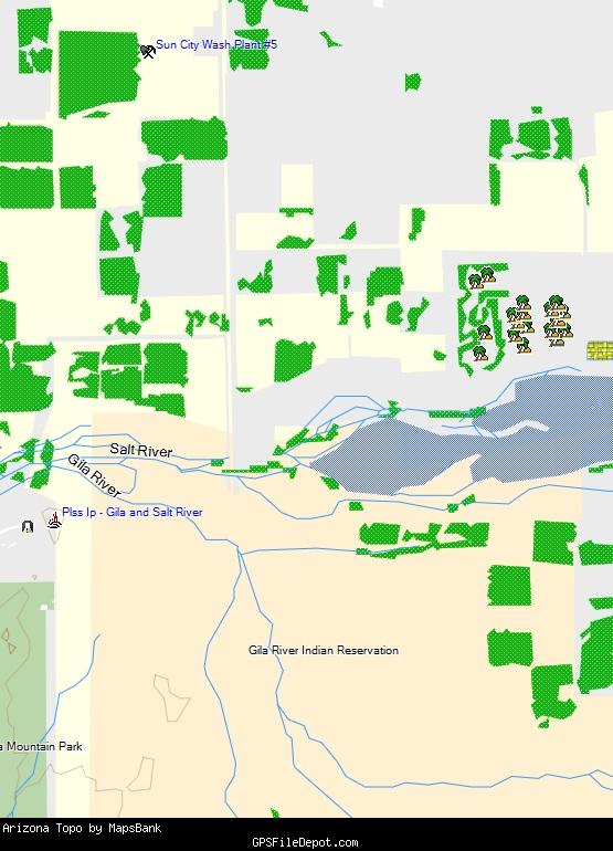 Arizona Topo by MapsBank