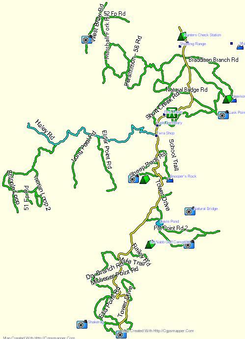 Prentice Cooper Atv Trail Map Prentice Cooper Wma Trails V2.0, Tn Garmin Compatible Map - Gpsfiledepot