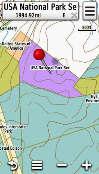 Screenshot of HUNT New York by onXmaps displayed on a Garmin Montana 600 GPS unit Screenshot of HUNT New York by onXmaps displayed on a Garmin Montana 600 GPS unit