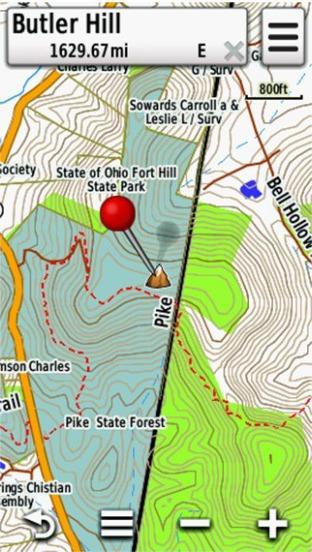 Screenshot of HUNT Pennsylvania for Garmin by onXmaps displayed on a Garmin Montana 600 GPS Unit Screenshot of HUNT Pennsylvania for Garmin by onXmaps displayed on a Garmin Montana 600 GPS Unit
