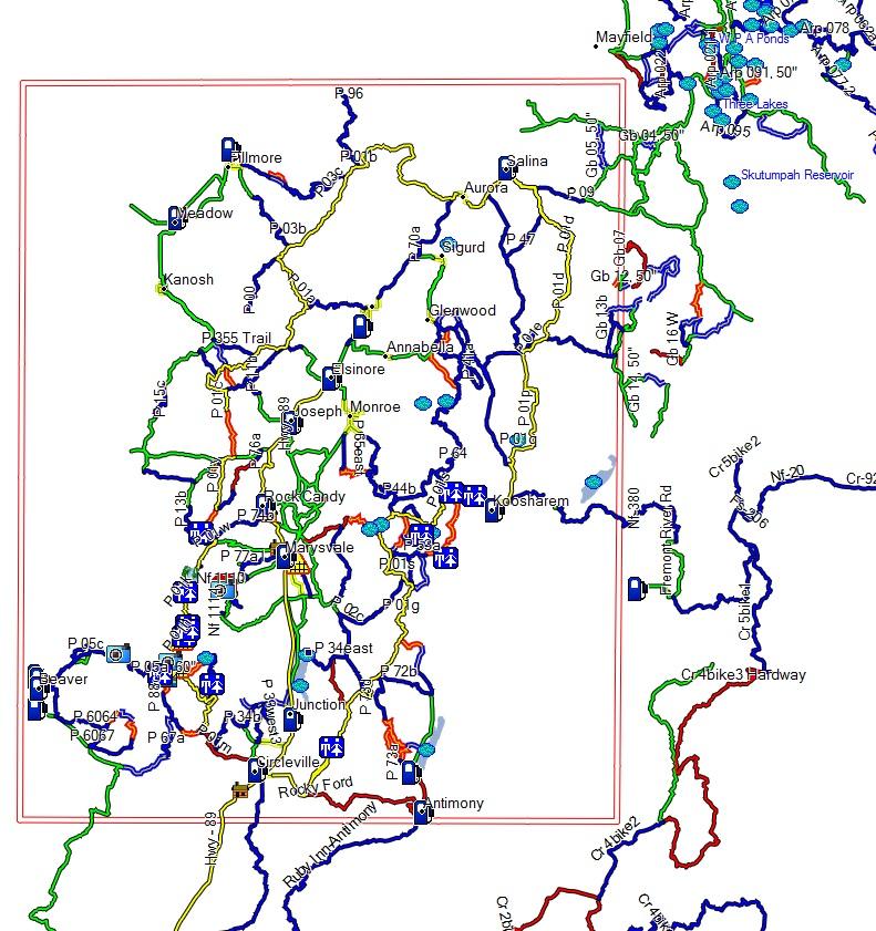 Paiute OHV Trail Map